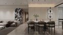 Modern living room and dining room interior scene - Thumbnail 4