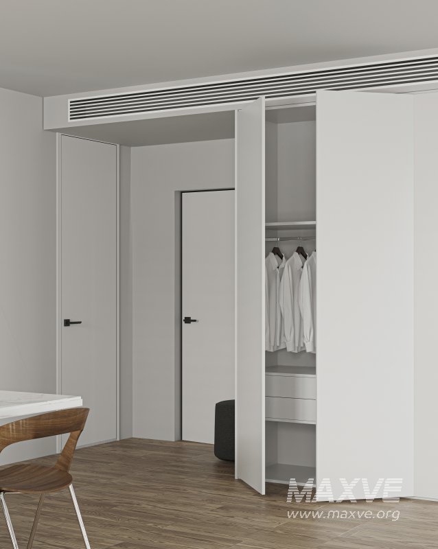 Modern living room and dining room bedroom interior scene - Image 7