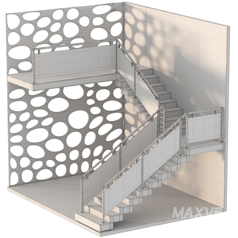 Wooden L Shape Staircase - Image 3