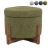 Round Storage Ottoman - Thumbnail 4