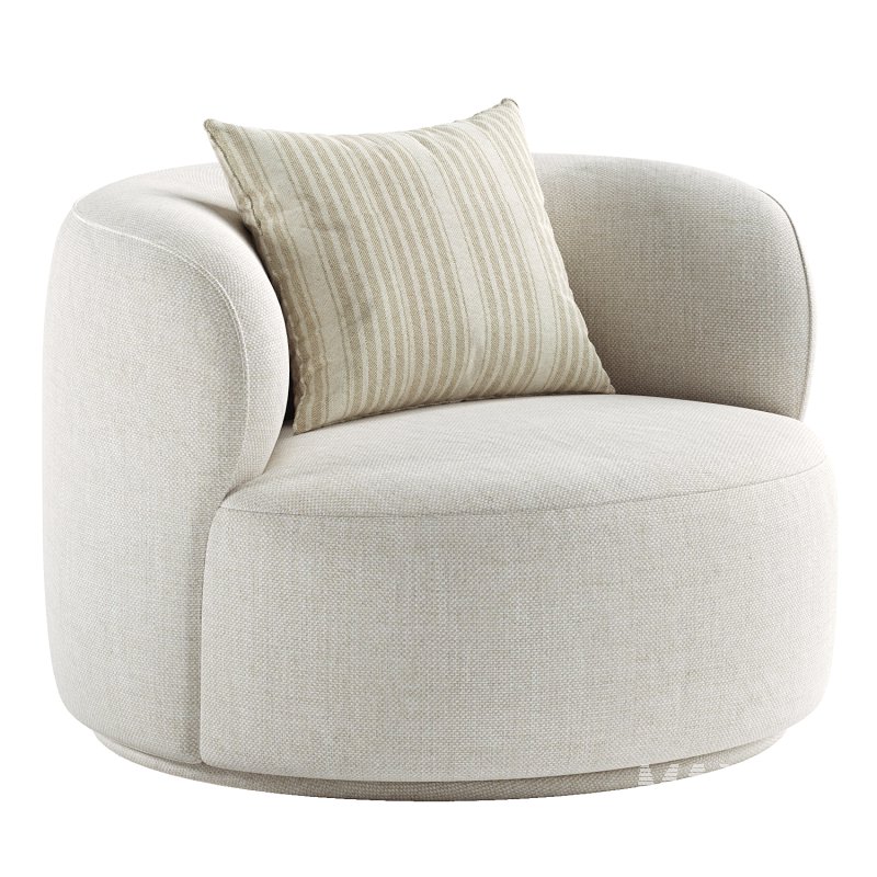 Kylan Boucle Swivel Chair - Image 6