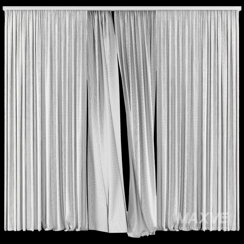 Silk and Cotton Curtain Set 87 - Image 4