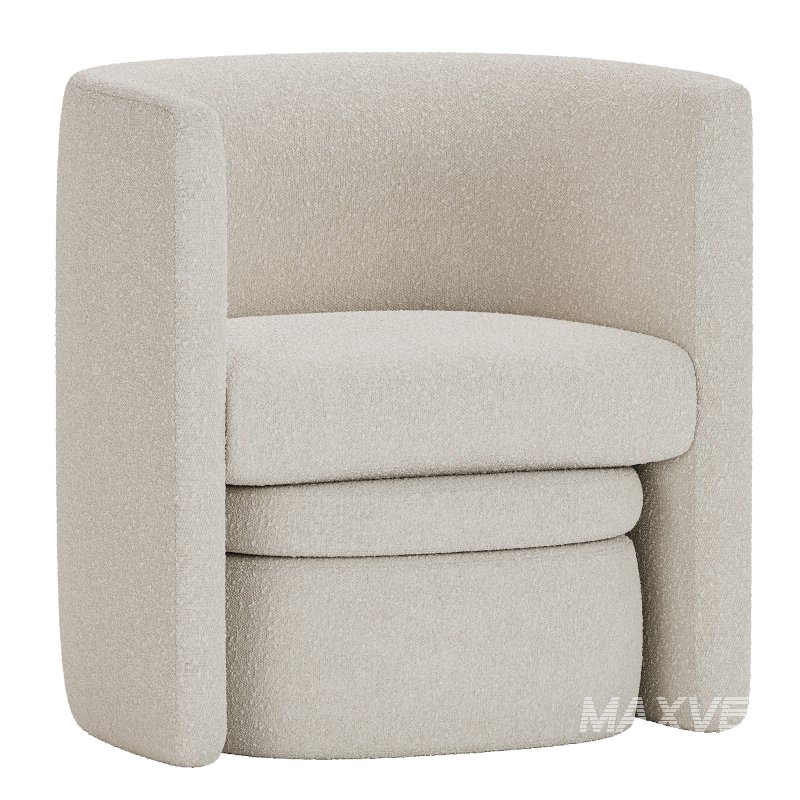 Braedin Upholstered Barrel Accent Chair - Image 4