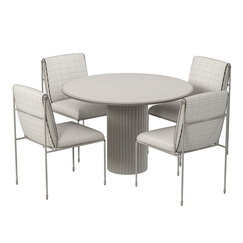 Decker dining chair and Oranda Round Dining Table - Image 3