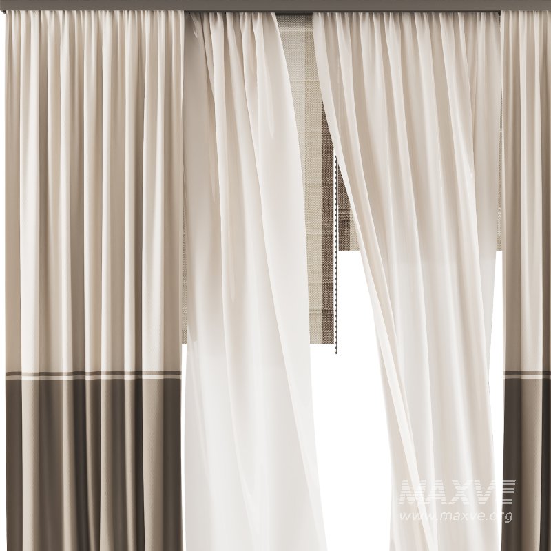 Silk and Cotton Curtain Set 84 - Image 3
