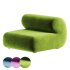 velvet green armchair - Thumbnail 4