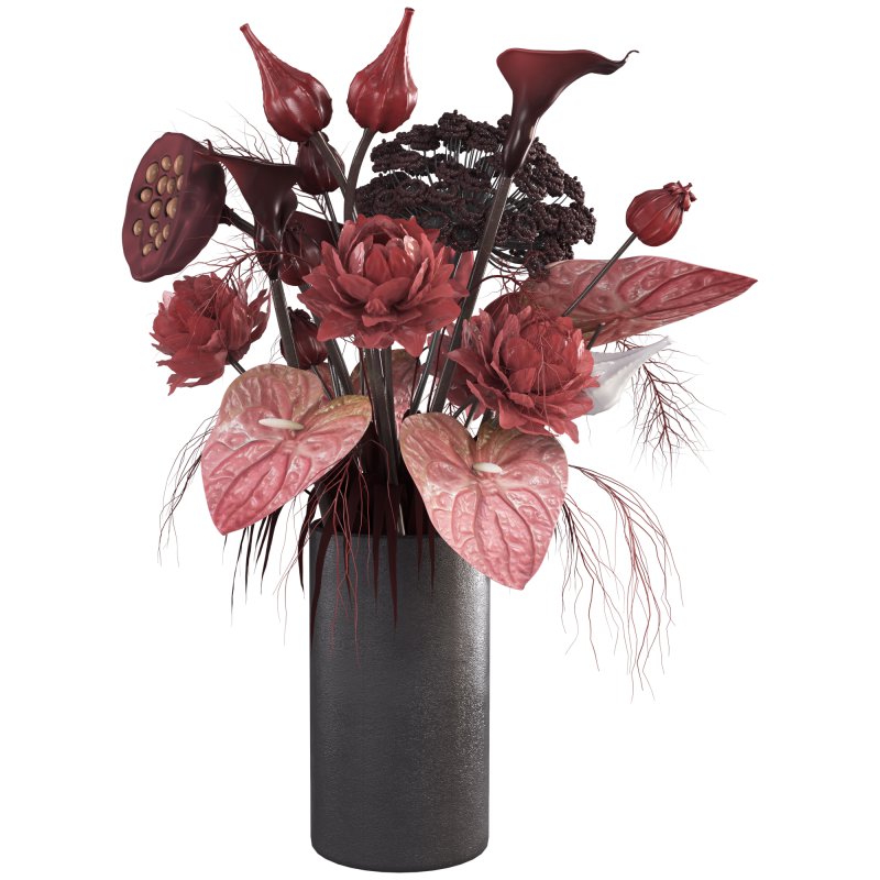 GD Minimal Dried Bouquet in Vase 44 - Image 1