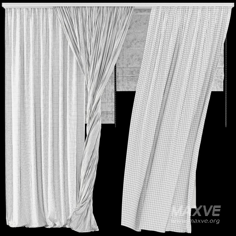 Silk and Cotton Curtain Set 83 - Image 4