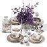 Purple Serenity Fig Coffee Table Set - Thumbnail 1