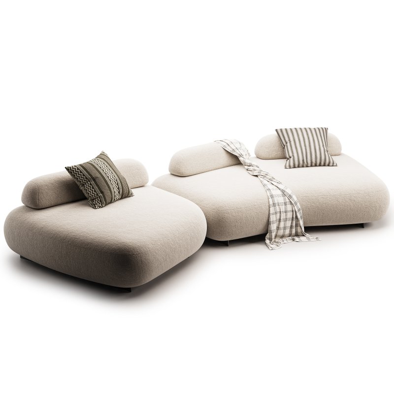 Curved Modern Outdoor Sofa Eichholtz - Image 2