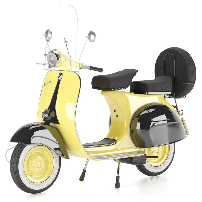 yellow vespa motor - Image 1