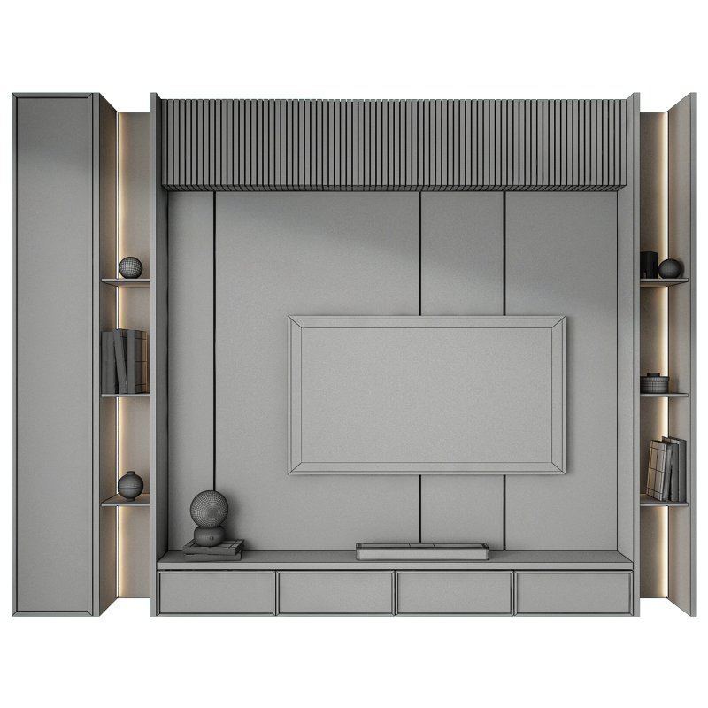 tv wall set 26 - Image 3