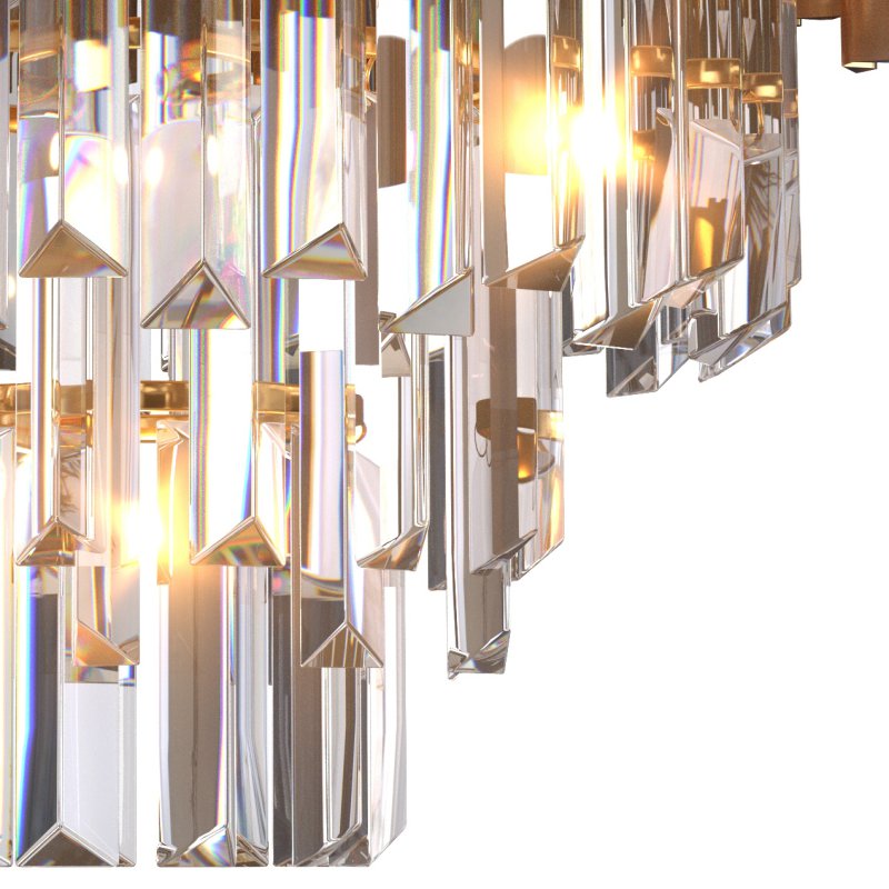 Black and Gold Round Chandelier - Image 2