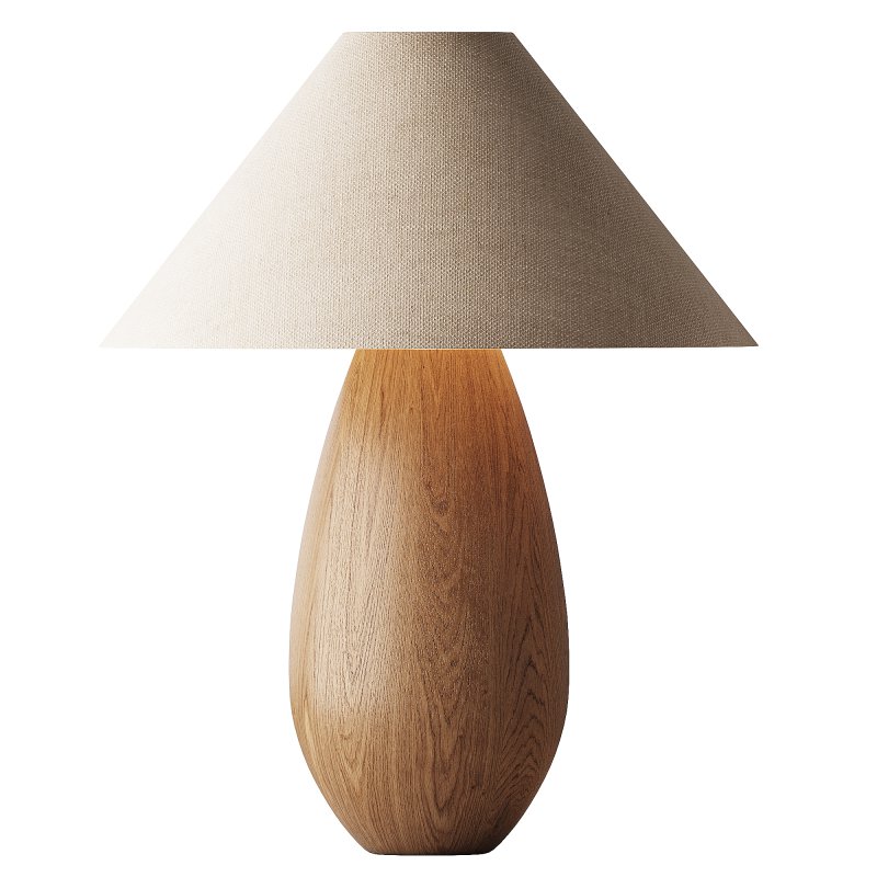Table lamp made of mountain wood - Image 1