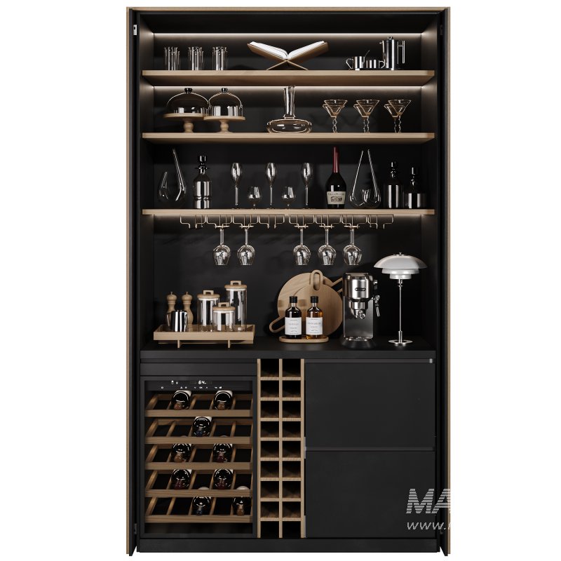 Hidden built in cabinet coffee bar2 - Image 4