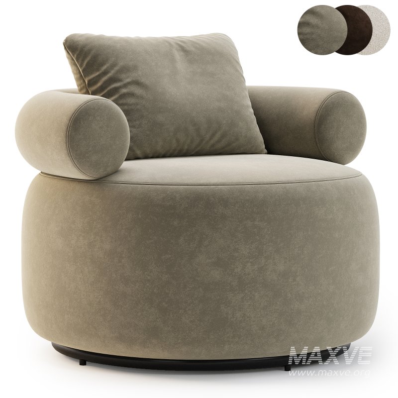 Huggy Swivel Armchair - Image 1