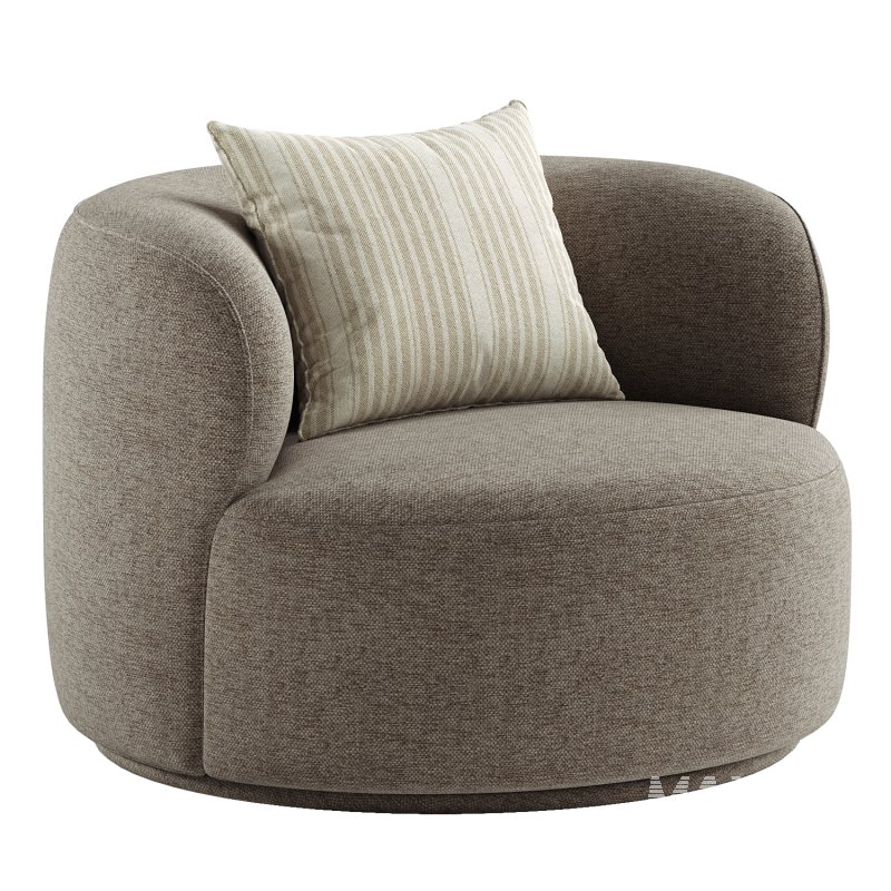 Kylan Boucle Swivel Chair - Image 8
