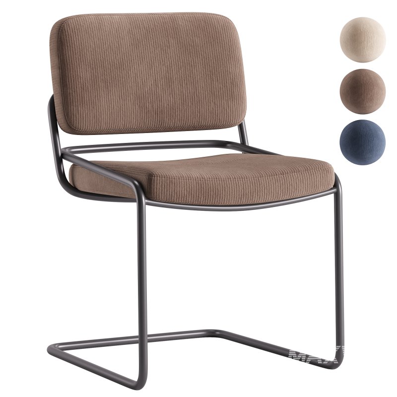 Cantilever chair Don in corduroy - Image 5