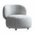 Brayden Stone Cream Woven Fabric Occasional Chair - Thumbnail 5