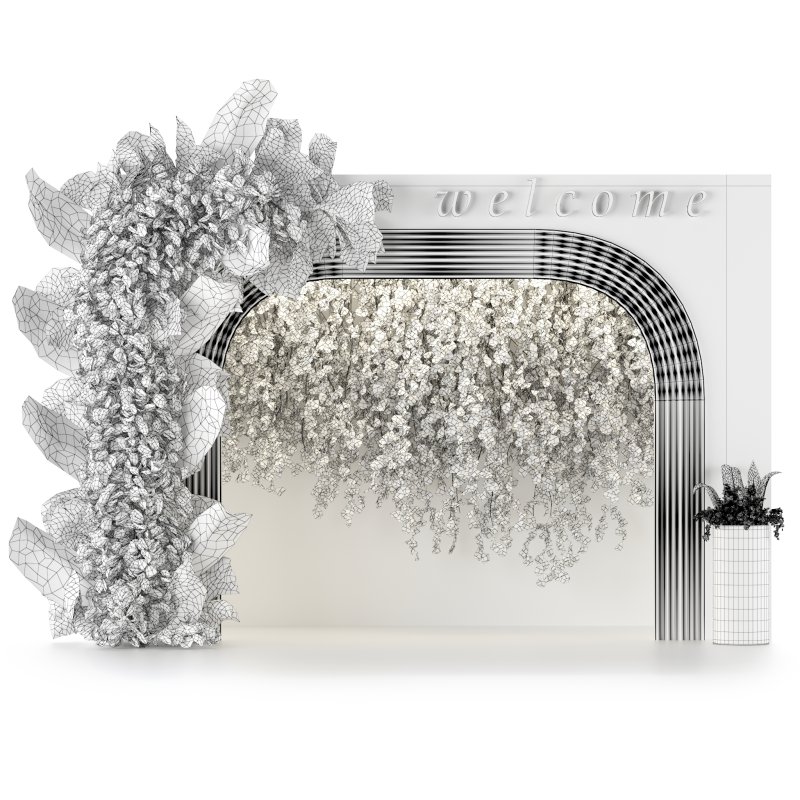 welcome area box with plant - Image 3