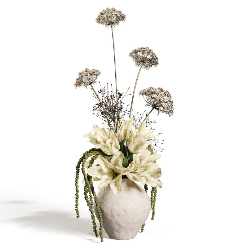 Crimson Whisper Floral Arrangement set50 - Image 2