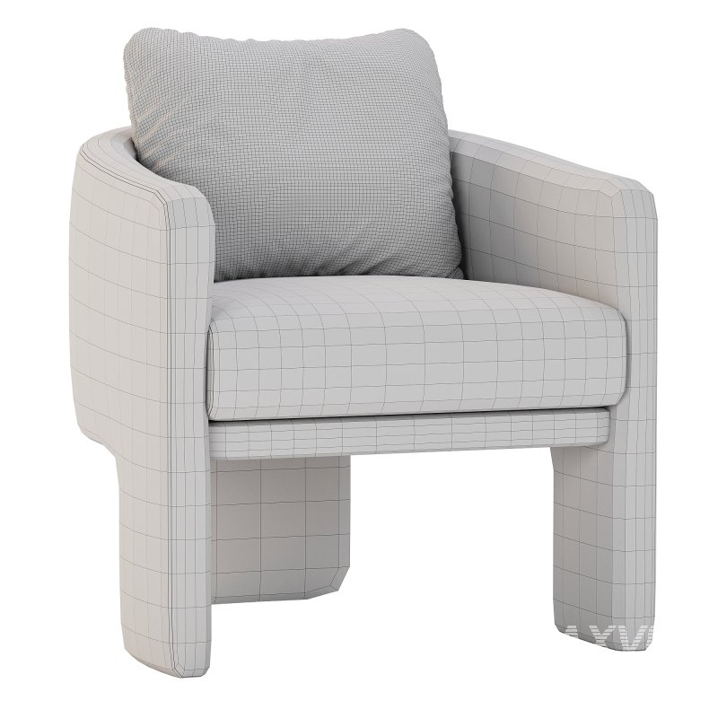 Efren Fabric Armchair - Image 6