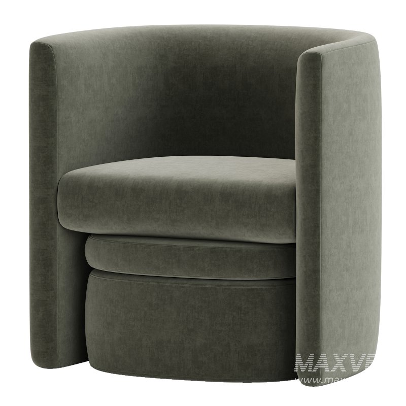 Braedin Upholstered Barrel Accent Chair - Image 2