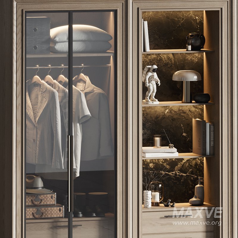 Contemporary Wardrobe Closet 07 - Image 4