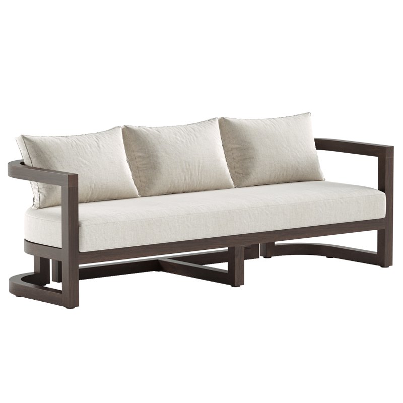 Emory 3-Person Acacia Sofa - Image 2