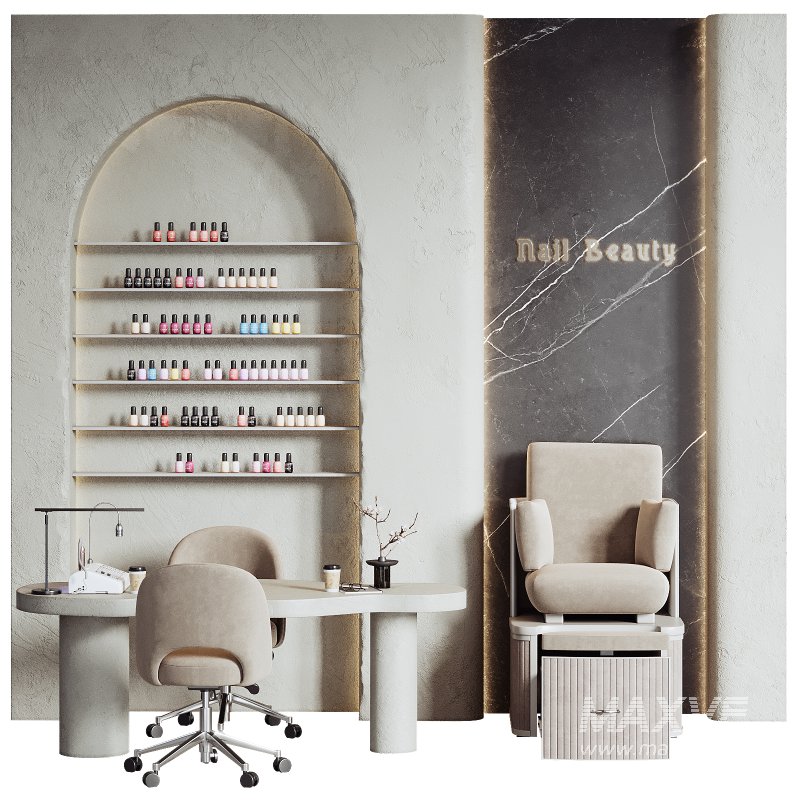 Barber and Manicure area in beauty salon 09 - Image 1