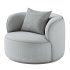 Kylan Boucle Swivel Chair - Thumbnail 4