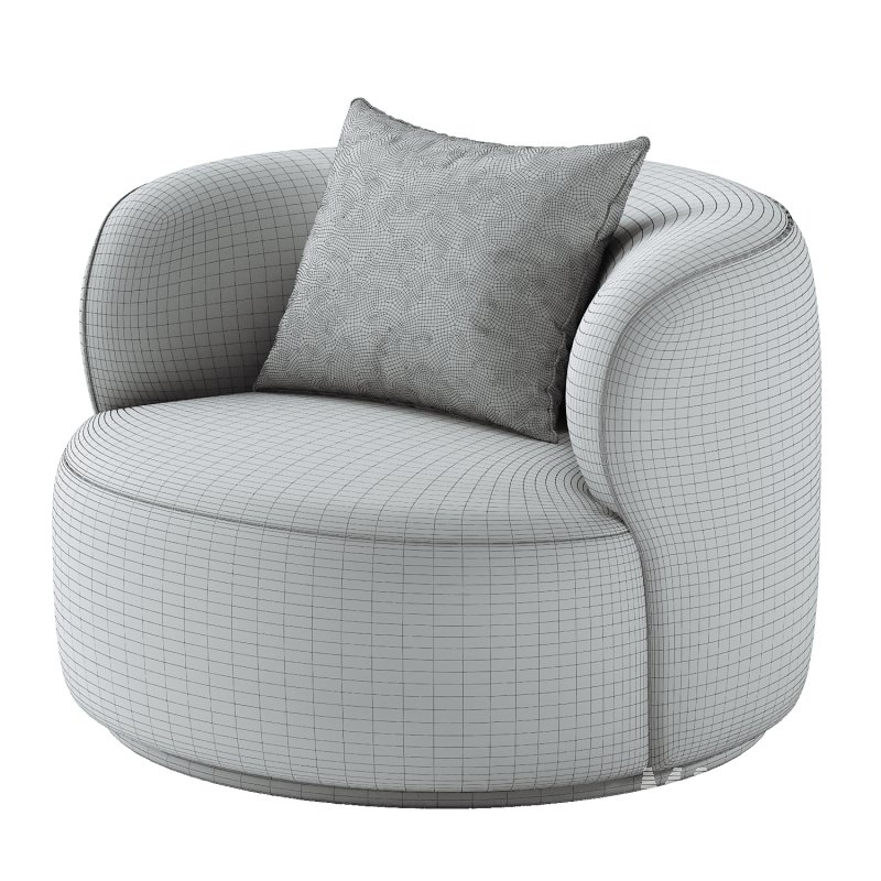 Kylan Boucle Swivel Chair - Image 4