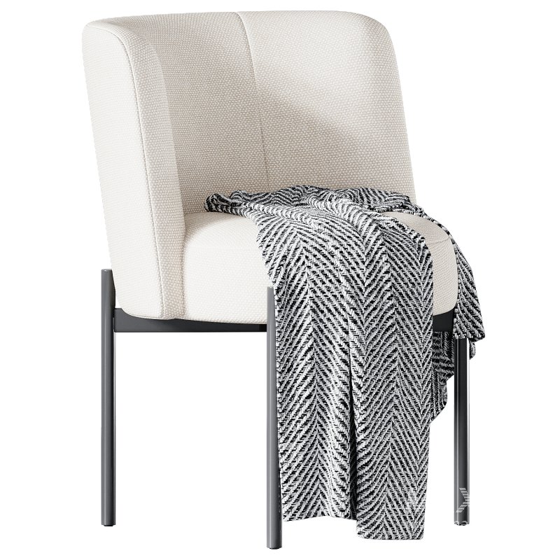 Curved Dining Chair - Image 1