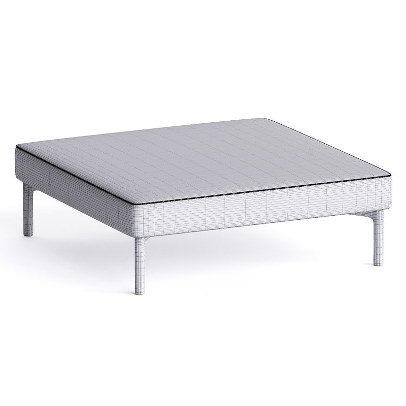 pouf fabric metal - Image 1