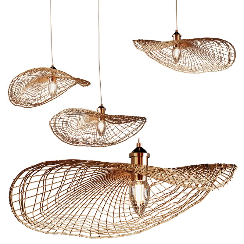 Boho Hand-woven Rattan Chandelier Decorative Pendant Light - Image 8