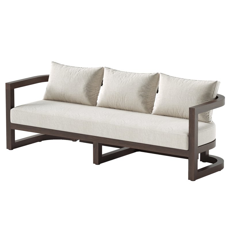 Emory 3-Person Acacia Sofa - Image 6