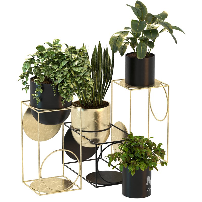 Modern Planters With Geometric Designs 02 - Image 5