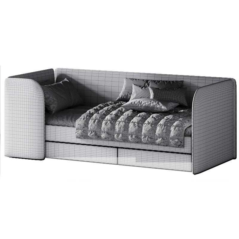 Childrens bed Moddi 90 Velvet Pink - Image 5