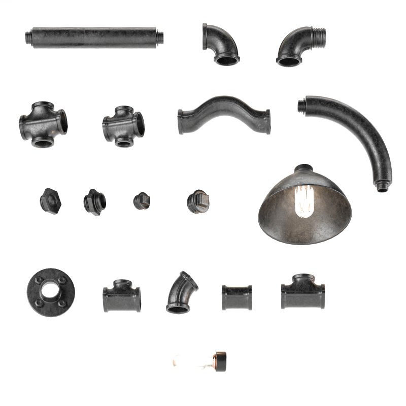 ceiling with pipe light - Image 4