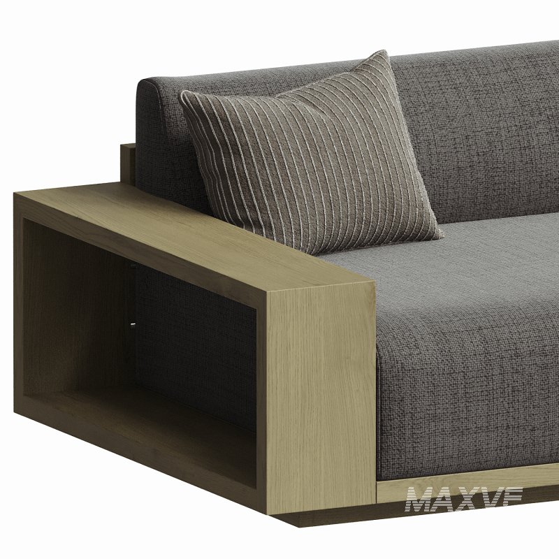 Mallorca Wood Outdoor Sofa - Image 5