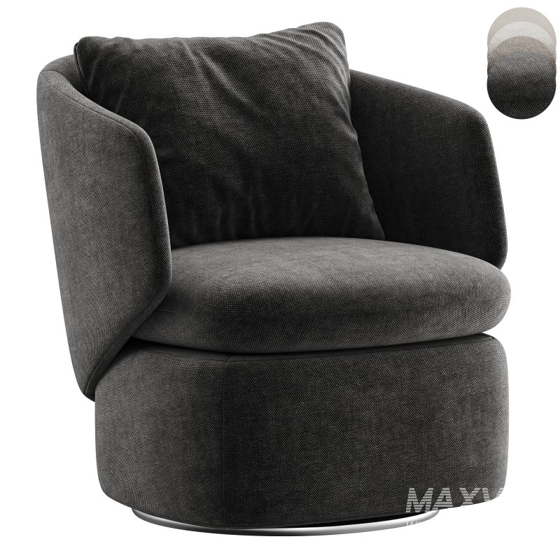 Crescent Swivel Chair By westelm - Image 5