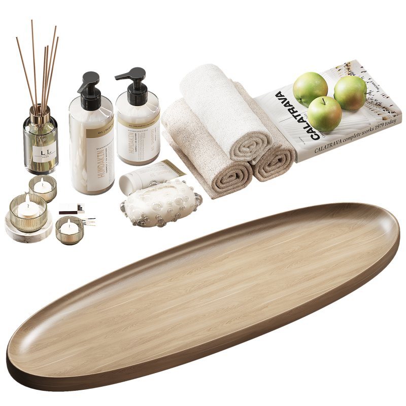 Decorative set bath tray 09 - Image 3