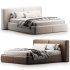 Double bed with narrow headboard - Thumbnail 1