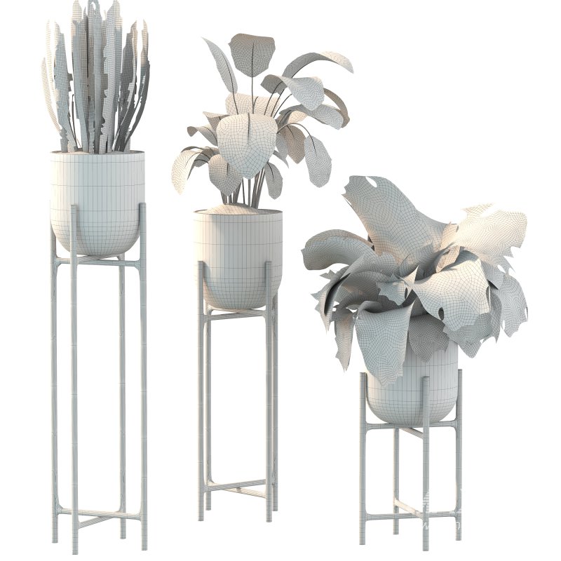 Metal Plant Set 06 - Image 4