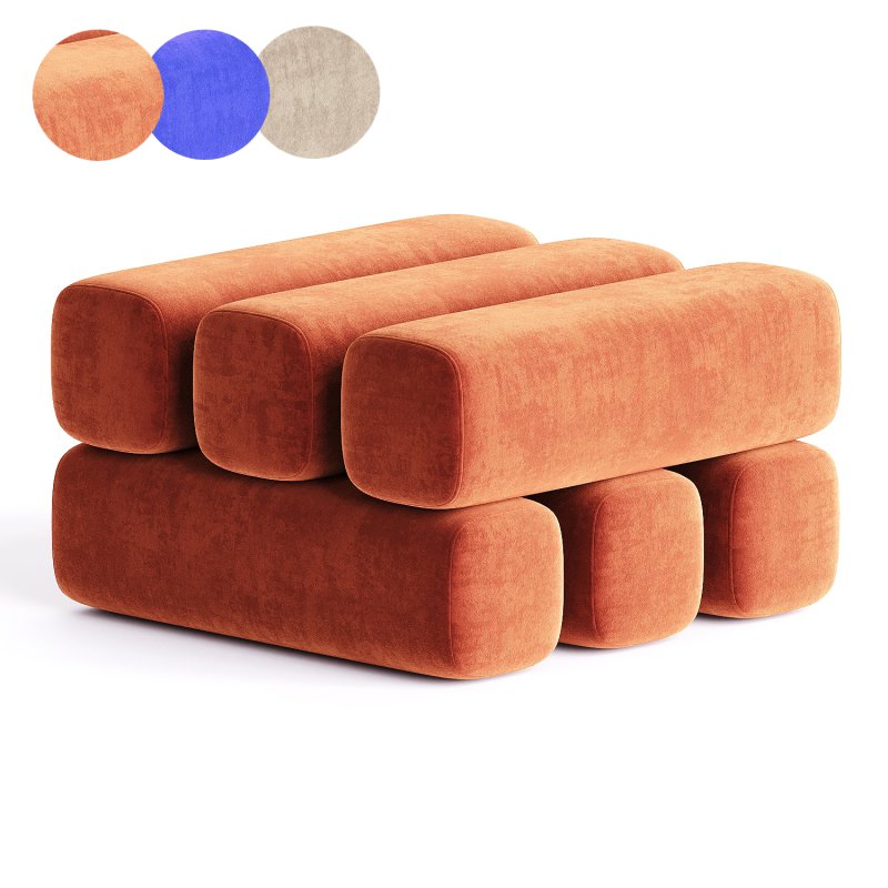 pouf red - Image 4