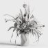 Artichoke with green trumpet flowers Arrangement - Thumbnail 4