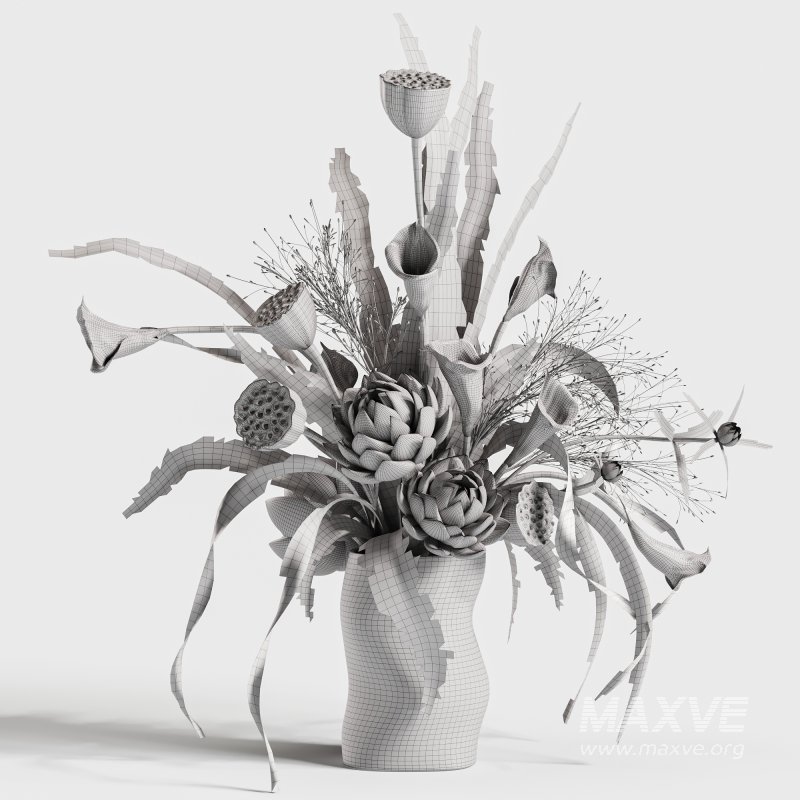 Artichoke with green trumpet flowers Arrangement - Image 4