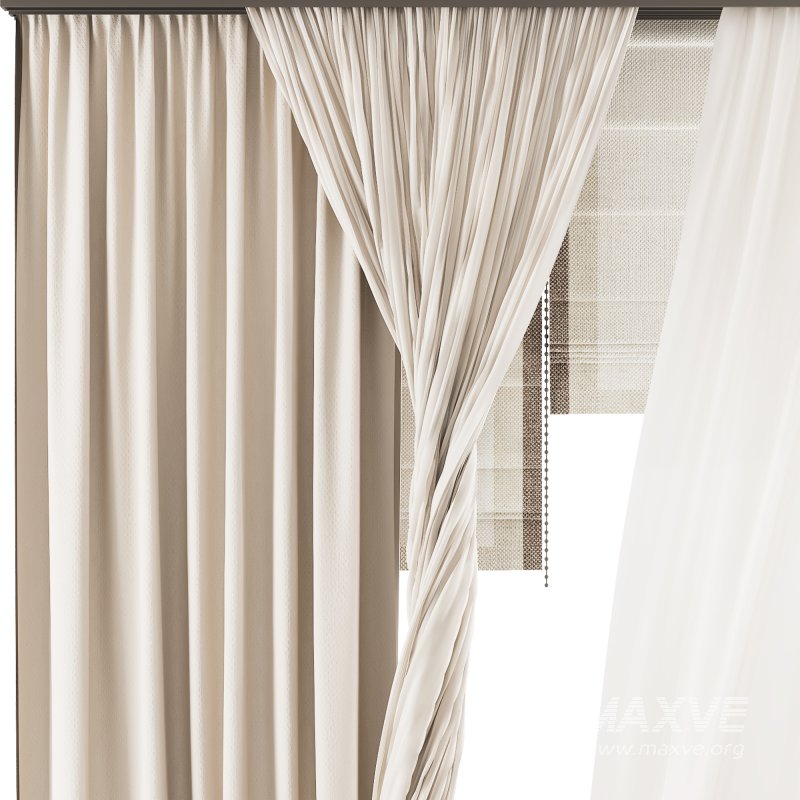 Silk and Cotton Curtain Set 83 - Image 3