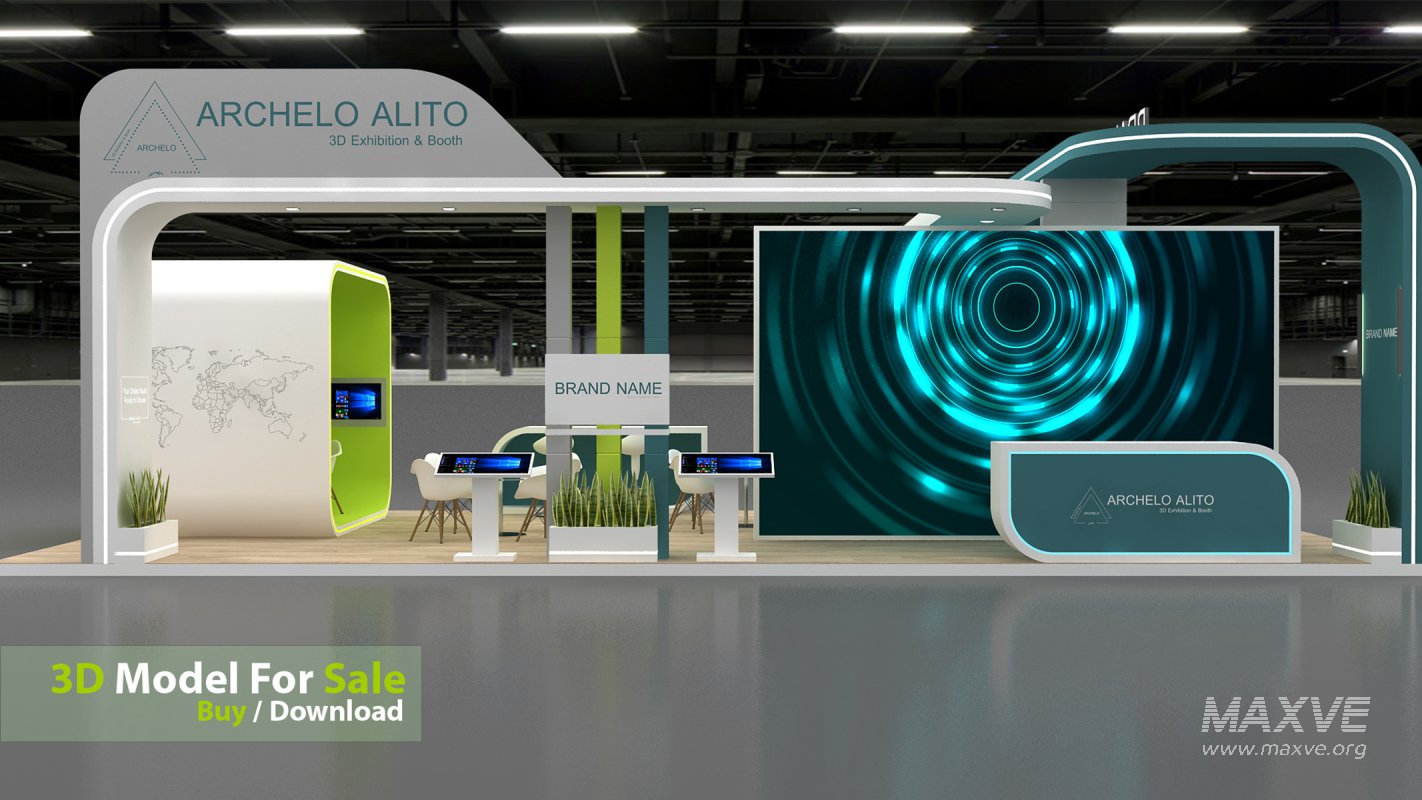 3d exhibition booth stand tradeshow - Image 3