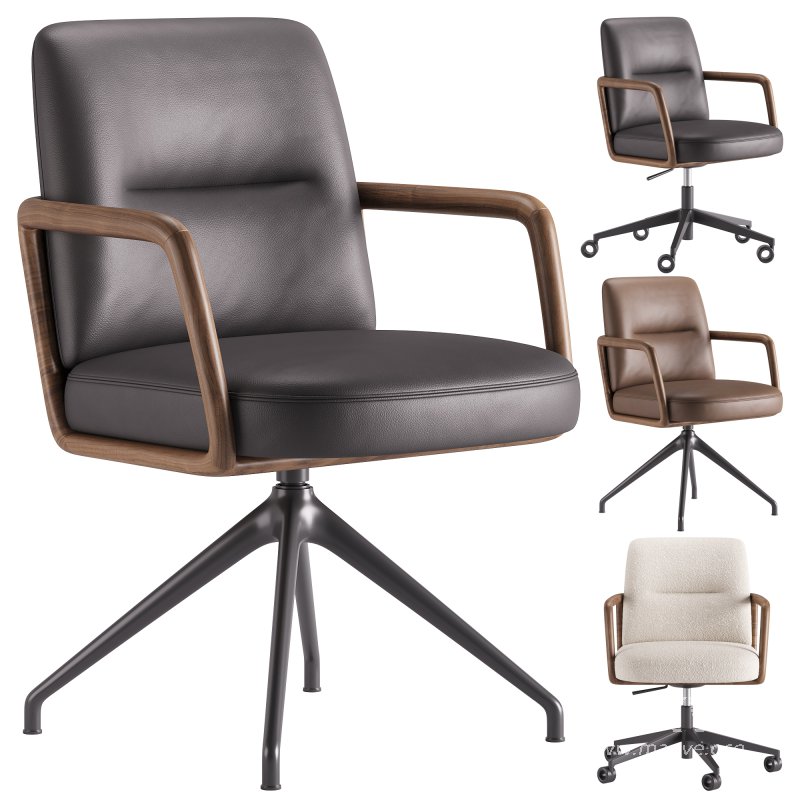 Cuna Low Back Office Chair by Porada - Image 5
